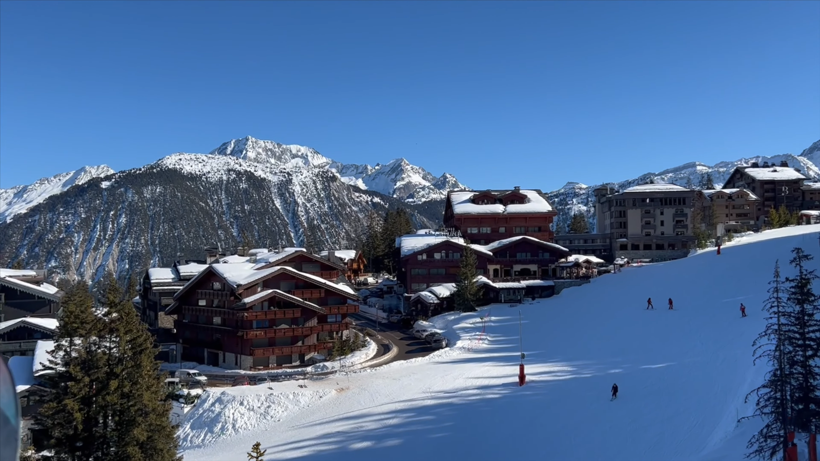 Courchevel ski village transfer