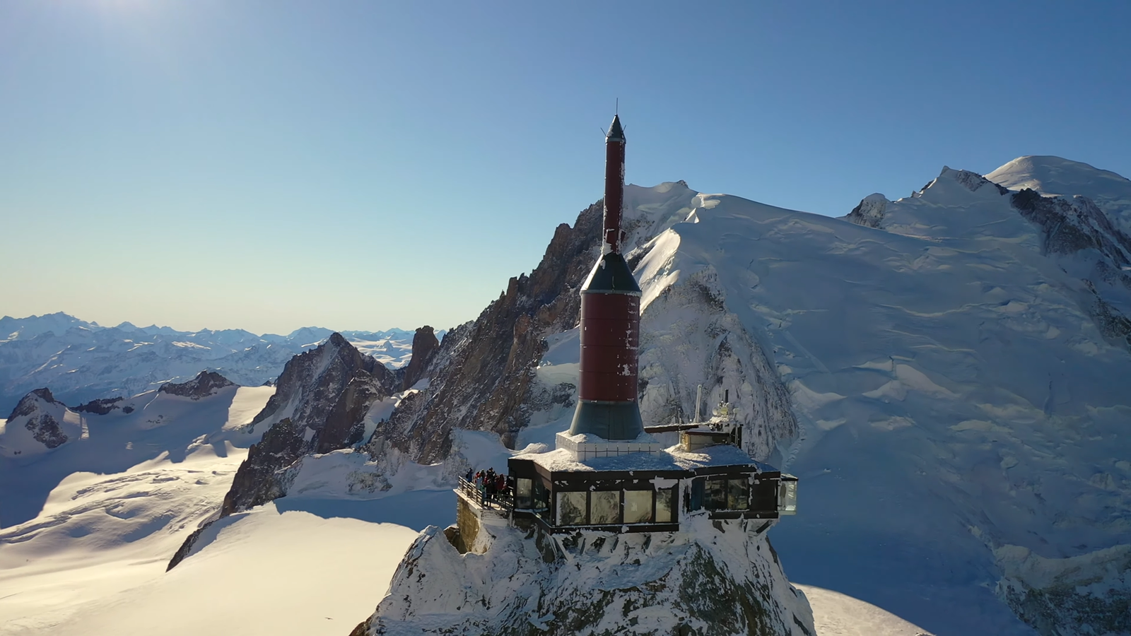 Aiguille du Midi in the Mont Blanc massif