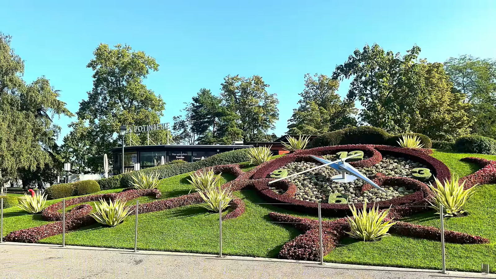 Geneva lakeside promenade near the English Garden