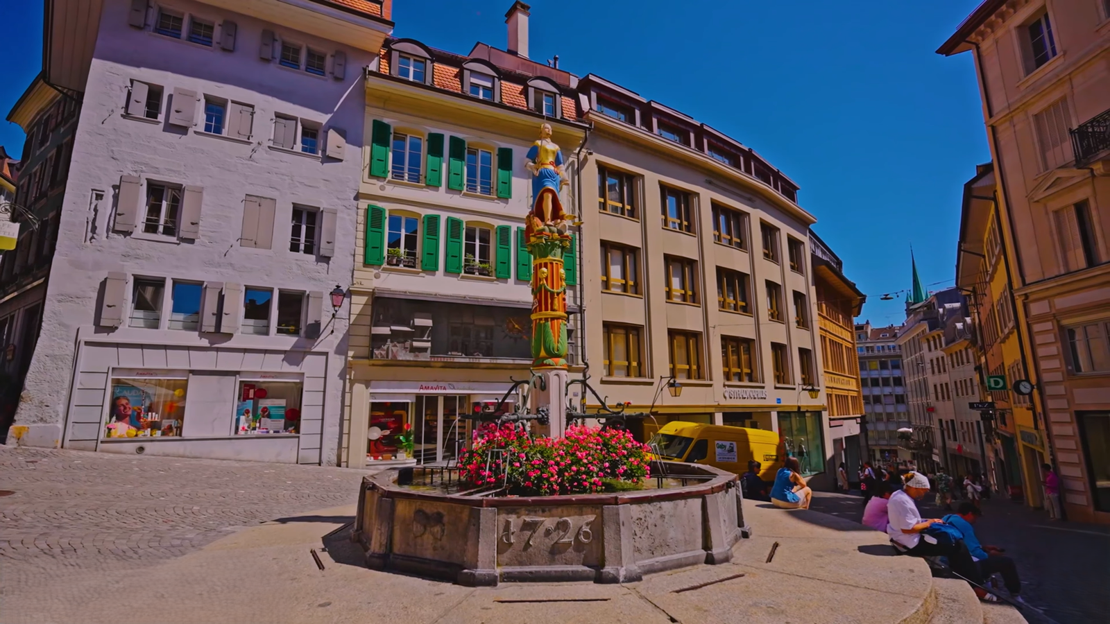 Place de la Palud near Lausanne
