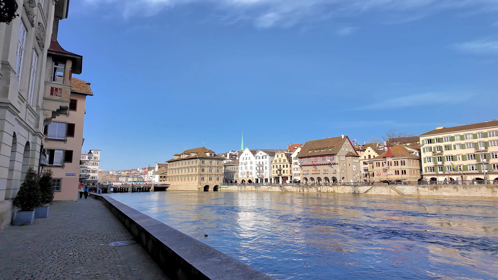 Zurich Old Town along the Limmat River